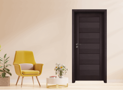 Интериорна врата Gradde Aaven, цвят Орех Рибейра, плътен модел