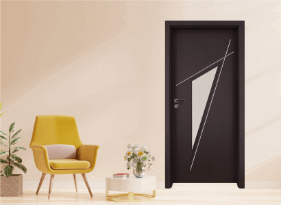 Интериорна врата - серия Gradde, модел Kristall Glas 4-2, Рибейра