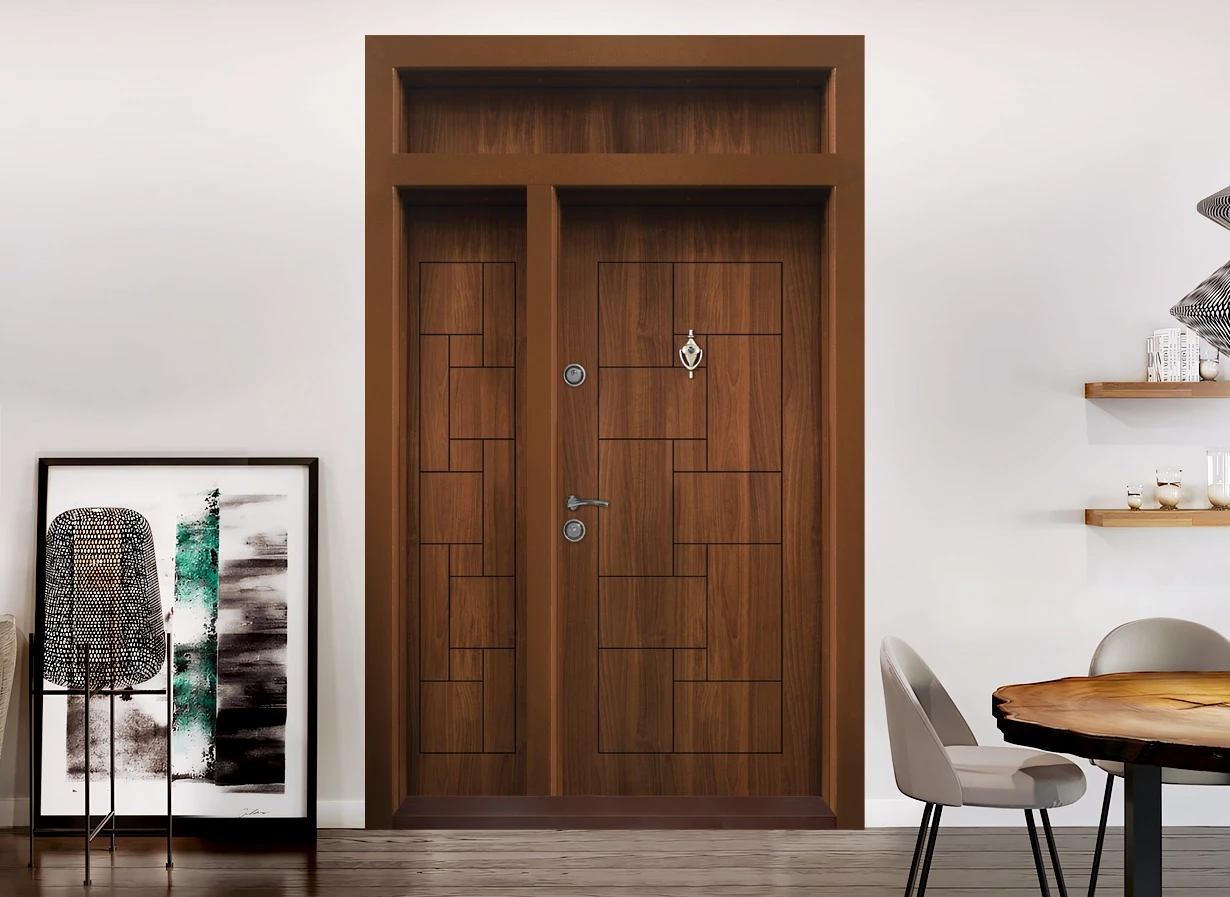 Блиндирана Врата Kartal T 100 Златен Дъб Надстройка