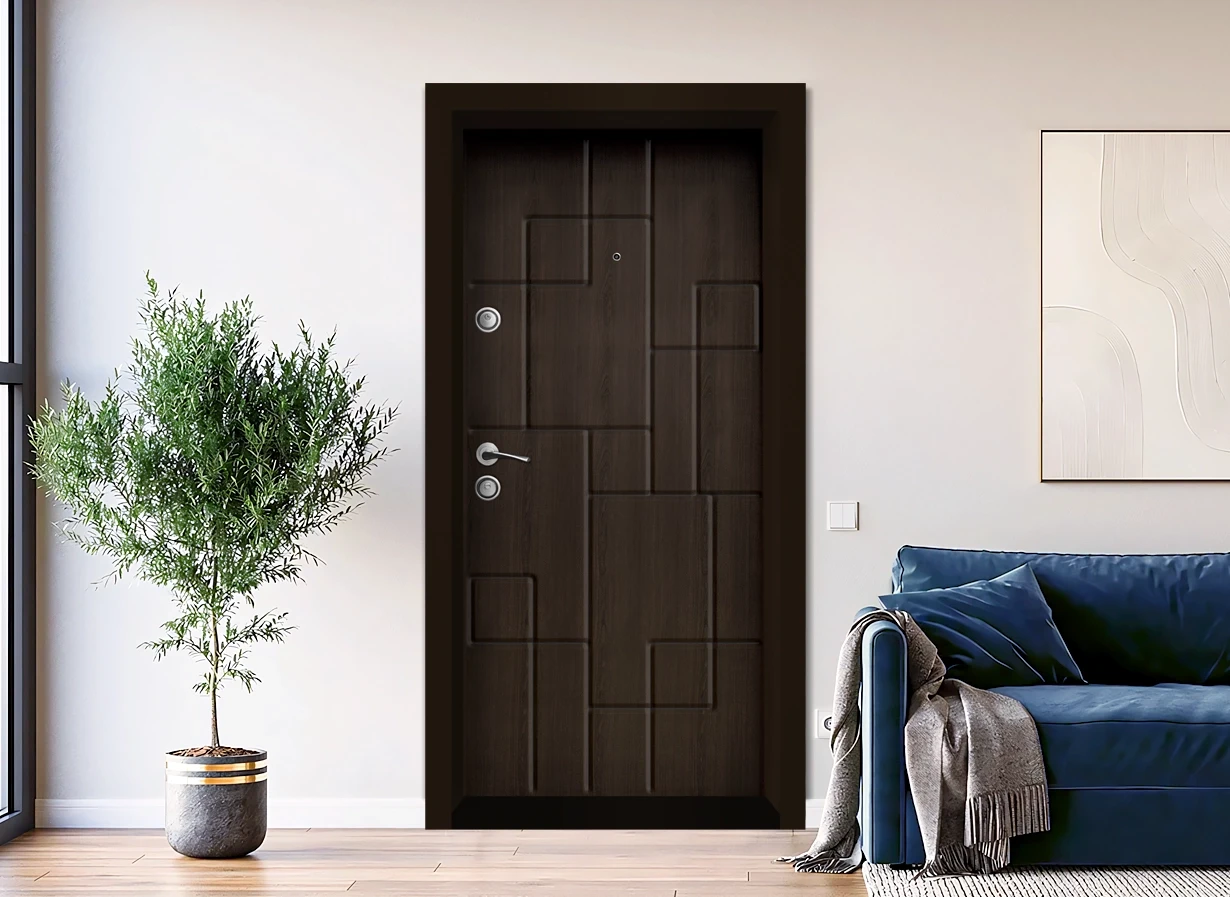 Блиндирана Врата Kartal Tp 009 Тъмен Орех