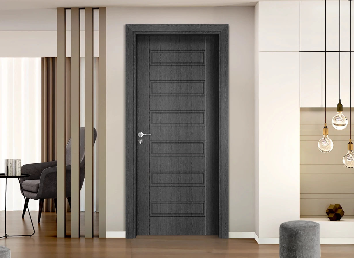 Интериорна Врата Gama 207p Сив Кестен