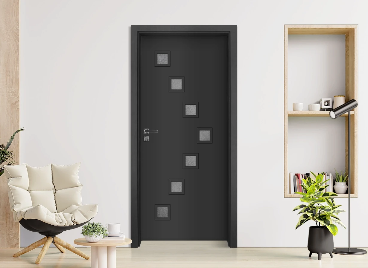 Интериорна Врата Gradde Zwinger Антрацит Мат