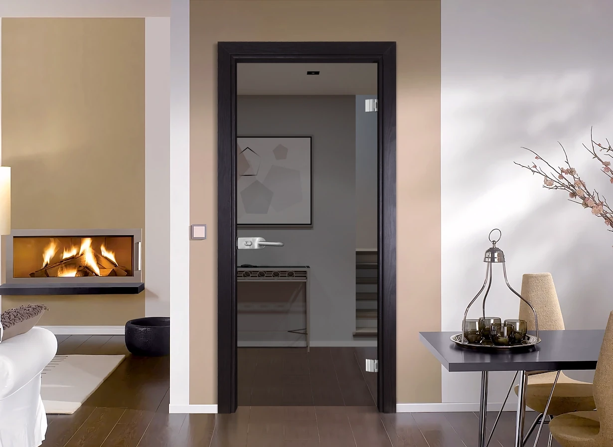 Стъклена врата Gama Basic G 10-2, цвят Венге